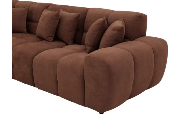 Goossens excellent hoekbank kubus bruin stof - 8252758-gespiegeld-05