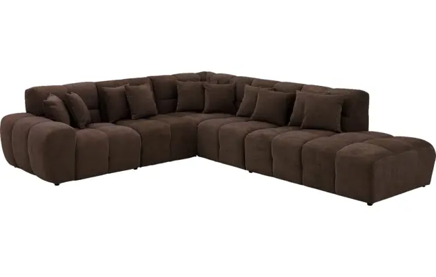 Goossens excellent hoekbank kubus bruin stof - 8252759-goossens-excellent-kubus-bank-stof-bruin-02
