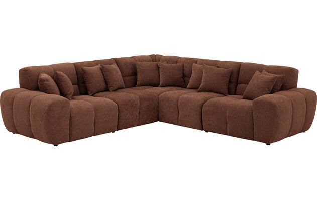 Goossens excellent hoekbank kubus bruin stof - 8252774-goossens-excellent-kubus-bank-stof-bruin-02