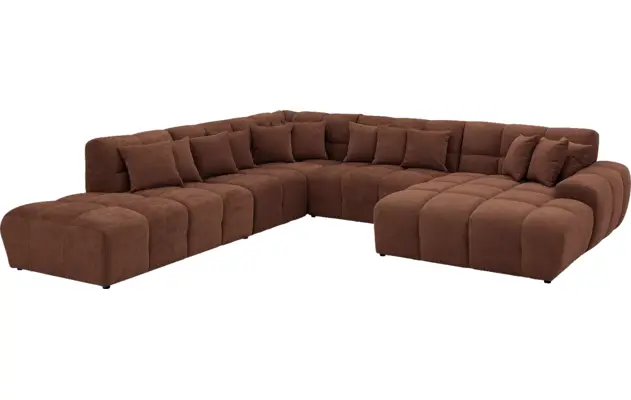 Goossens excellent u bank kubus bruin stof - 8252790-gespiegeld-03