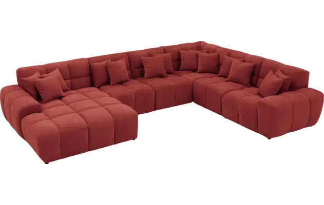 Goossens excellent u bank kubus rood stof - 8252849-goossens-excellent-kubus-bank-stof-rood-04
