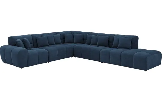 Goossens excellent hoekbank kubus blauw stof - 8252873-goossens-excellent-kubus-bank-stof-blauw-02