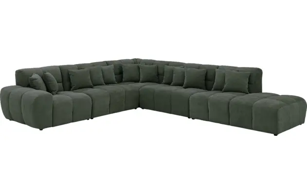 Goossens excellent hoekbank kubus groen stof - 8252876-goossens-excellent-kubus-bank-stof-groen-02