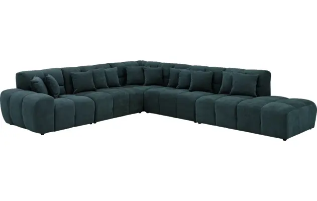 Goossens excellent hoekbank kubus groen stof - 8252877-goossens-excellent-kubus-bank-stof-groen-02
