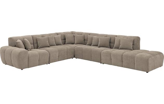 Goossens excellent hoekbank kubus bruin stof - 8252886-goossens-excellent-kubus-bank-stof-bruin-02