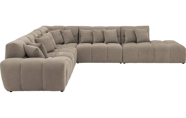 Goossens excellent hoekbank kubus bruin stof - 8252886-goossens-excellent-kubus-bank-stof-bruin-05