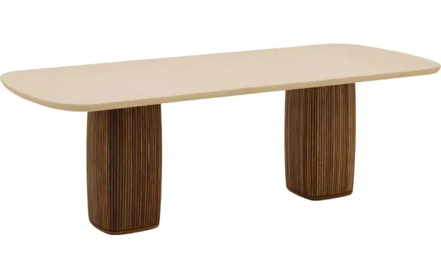 Goossens eettafel nova beige mortex - 8260026-goossens-nova-eettafel-mortex-beige-10
