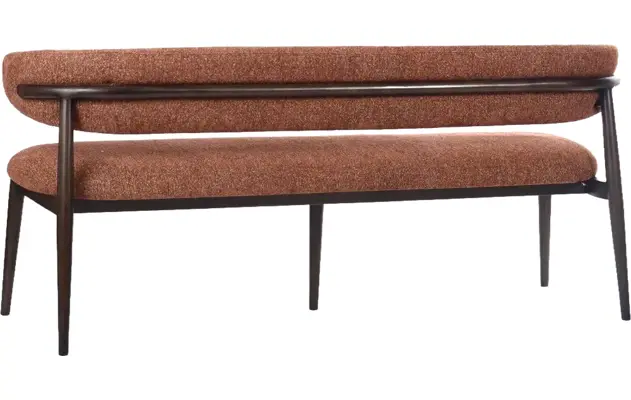 Goossens eetkamerbank diede rood stof - 8260077-goossens-diede-eetkamerstoel-stof-bruin-16