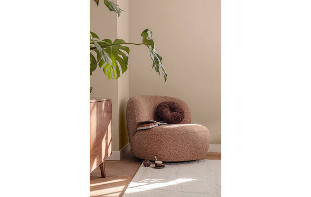 Goossens draaifauteuil avi bruin stof - 8260095-goossens-avi-fauteuil-stof-02