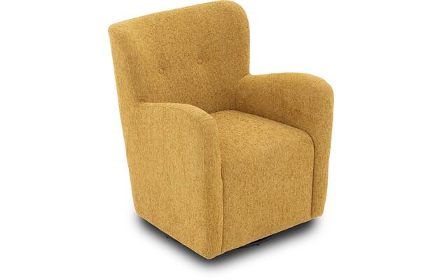 Goossens draaifauteuil brownie geel stof - 8260099-goossens-brownie-fauteuil-stof-05