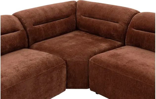 Goossens hoekbank zitra bruin stof - 8260137-gespiegeld-06
