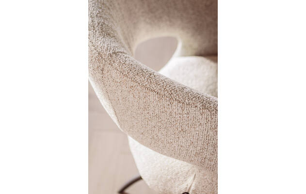 Goossens eetkamerstoel sara beige stof - 8260325-goossens-nova-eettafel-mortex-beige-14