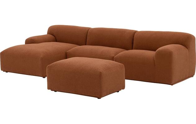 Goossens excellent loungebank sens bruin stof - 8260371-goossens-excellent-sens-bank-stof-bruin-07