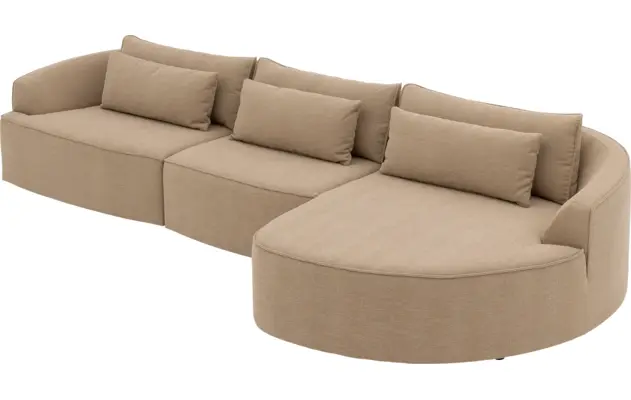 Goossens loungebank silas bruin stof - 8260670-gespiegeld-07