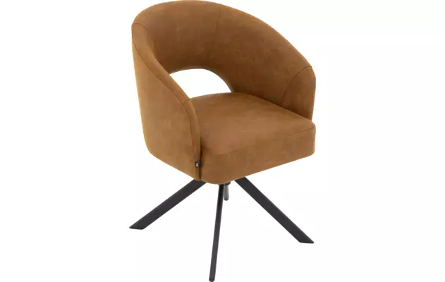 Goossens excellent eetkamerstoel ilse bruin micro leer - 8260732-goossens-excellent-ilse-eetkamerstoel-micro-leer-bruin-05