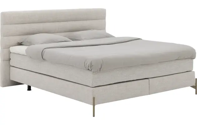 Goossens boxspring compleet quatro compleet beige stof - 8260894-goossens-quatro-boxspring-stof-01