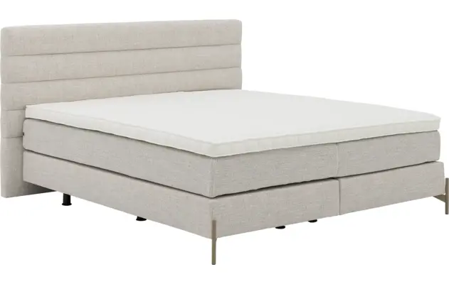 Goossens boxspring compleet quatro compleet beige stof - 8260894-goossens-quatro-boxspring-stof-05