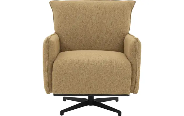 Goossens basic draaifauteuil lygo bruin stof - 8261072-goossens-basic-lygo-fauteuil-stof-17