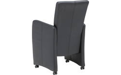 Goossens excellent eetkamerstoel riva grijs leer - 8122394-01-pijltje