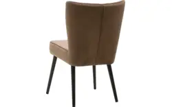 Goossens eetkamerstoel rob bruin stof - 8160698-01