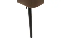 Goossens eetkamerstoel rob bruin stof - 8160698-01