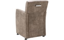 Goossens eetkamerstoel oliver bruin microvezel - 8160954-01