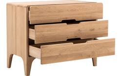 Goossens excellent ladekast curve onbewerkt eiken - 8170299-02