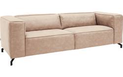 Goossens zitbank calvin beige micro leer - 8171143-637-01
