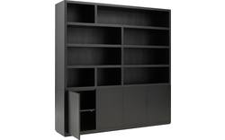 Goossens buffetkast barcelona zwart eiken - 8171447-01