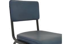 Goossens eetkamerstoel chaplin blauw leer - 8181080-04