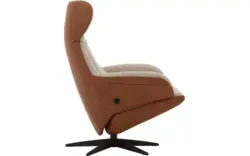 Goossens excellent relaxstoel avec bruin leer - 8181130-02