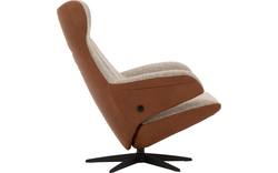 Goossens excellent relaxstoel avec bruin leer - 8181130-02