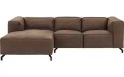Goossens loungebank calvin bruin micro leer - 8181170-627-01-gespiegeld