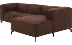 Goossens loungebank calvin bruin micro leer - 8181170-631-01