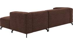 Goossens loungebank calvin bruin micro leer - 8181170-631-01
