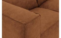 Goossens loungebank calvin bruin micro leer - 8181170-633-01