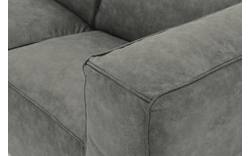 Goossens loungebank calvin grijs micro leer - 8181170-636-01-gespiegeld