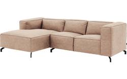 Goossens loungebank calvin beige micro leer - 8181170-637-01-gespiegeld