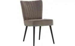 Goossens eetkamerstoel rob grijs stof - 8181188-02