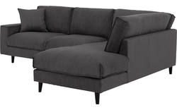 Goossens hoekbank jonas grijs stof - 8181633-1456-01