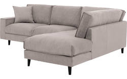 Goossens hoekbank jonas beige stof - 8181633-1459-01