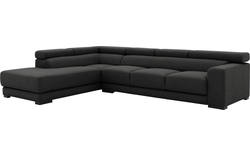 Goossens hoekbank nora grijs stof - 8190040-204-01