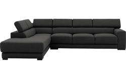 Goossens hoekbank nora grijs stof - 8190040-205-01