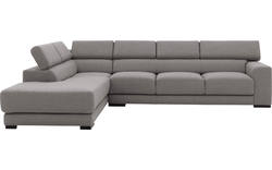 Goossens hoekbank nora grijs stof - 8190040-207-01