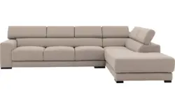 Goossens hoekbank nora beige stof - 8190040-209-01-gespiegeld