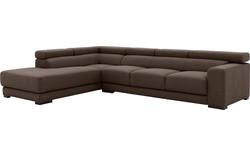 Goossens hoekbank nora bruin stof - 8190040-211-01