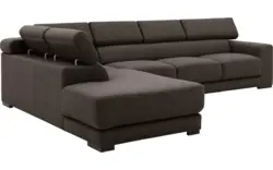 Goossens hoekbank nora bruin stof - 8190040-213-01