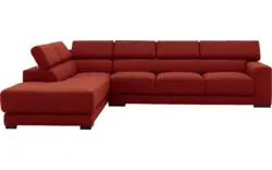 Goossens hoekbank nora rood stof - 8190040-216-01