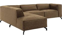 Goossens hoekbank calvin groen micro leer - 8190066-626-01