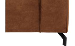 Goossens hoekbank calvin bruin micro leer - 8190066-633-01